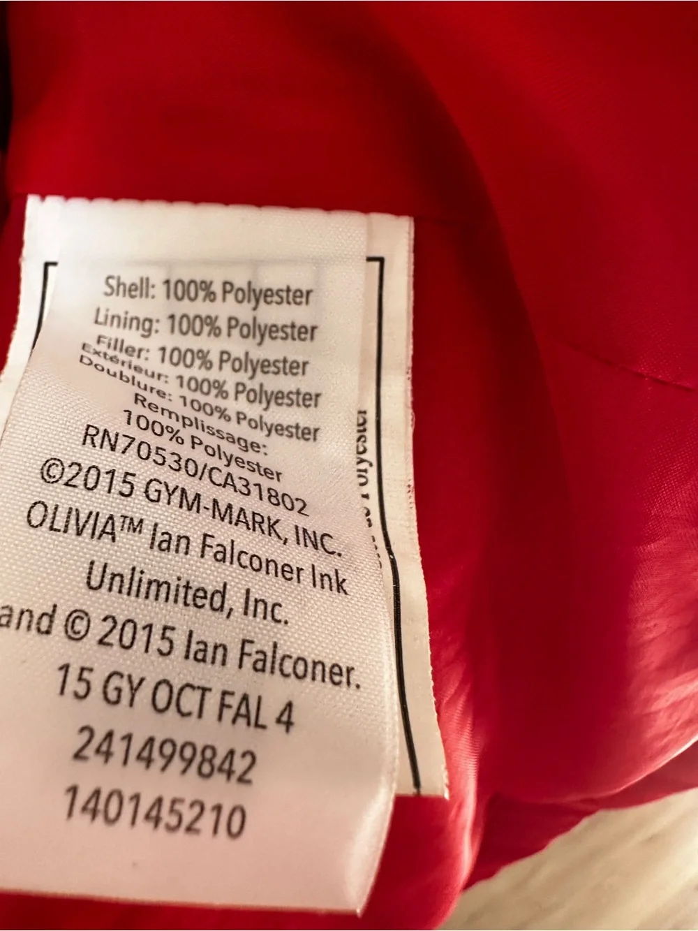 Gymboree Olivia Collection Bright Red Toddler Puffer Coat